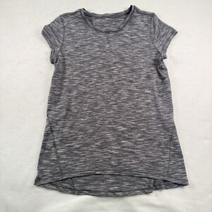 Lululemon Another Mile Spaced Out Space Dye Gray‎ Short Sleeve Tee Shirt Size 6
